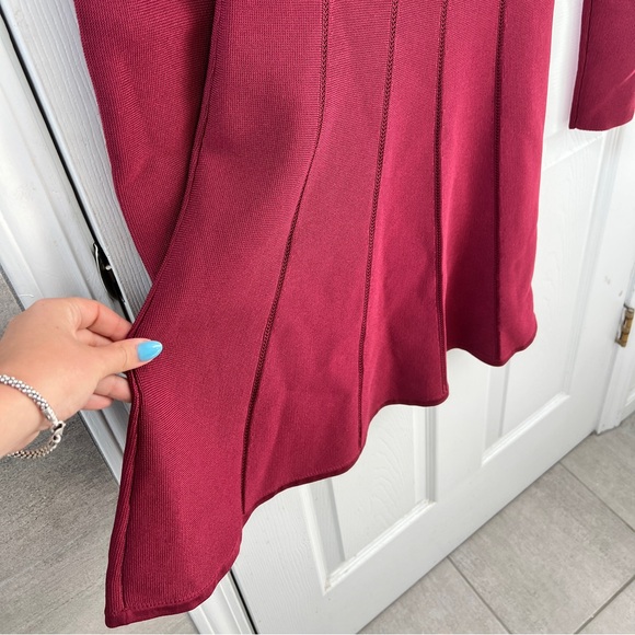 NWT ! ZIMMERMANN luminosity panelled knit dress in burgundy Zimmerman size 2 - Picture 5 of 12